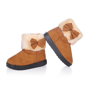 Botas Mumoresop Candy Colors Girls Inverno Crianças Algodão quente Com Kids Co -Kids Snow Fashion Princess Sweet Antiskid 221121