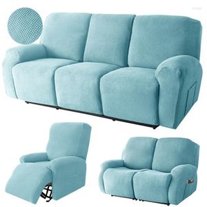 Capas de cadeira 1 2 3 lugares reclinável sofá capa elástica Relax Lounge Loupe Polar Fleece Armchair Couch para o estilo de divisão da sala de estar