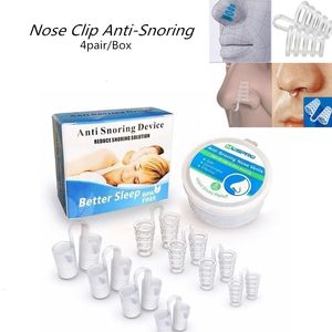 Snoring Cessation 8Pcs Healthy Care Anti Snore Apnea Nose Clip Anti Aid Stop Device Sleeping Equipment 221121