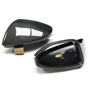 A6 A7 Carbon Fiber Side Wing Mirror Cover för Audi S6 RS6 S7 RS7 A8 bakre bil Modifierade skalkapslar