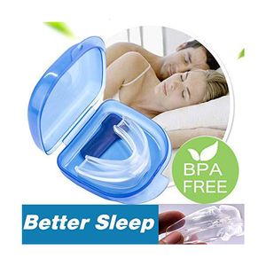 Roncando cessação Antisnoring aparelho de sílica gel Anti -rotação aparelho de dispositivo Apnea Guard Brey Bandeja Sleeping Aid Auguard Bocal Ferramenta de saúde 221121