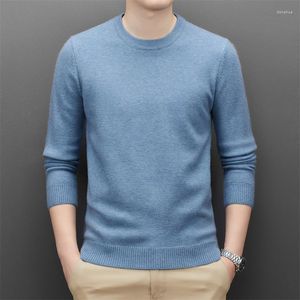 Men's Sweaters Pullover Wool Men Sweater O-Neck Autumn Winter Casual Knitted Oversized Long Sleeve Sweatshirt Design High Quality Top