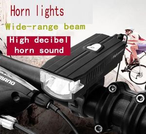 Bike Lights USB USB Bicycle Electric Horn Mountain Bell dotato di Festa Glare1279635