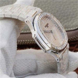 Orologio da polso DM 5719/1G-001 orologio da uomo con diamanti 40mm 324SC movimento meccanico automatico specchio zaffiro Orologio da polso