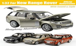 132 Escala Luxo Luxo Luxo Diecast Metal Car Modelo para nova coleção Range Rover Modelo de veículos Offroad Toys Car350p