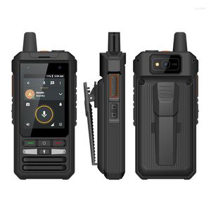 Walkie Talkie Anysecu W8 4G Ağ Radyo Android 8.1mobile Telefon GPS WiFi Mavi Diş SOS LAMP 5300MAH Pil IP66 Su geçirmez ve toz geçirmez
