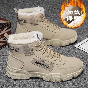 Stiefel Knöchel Herren Schnee Winter Warm Schnürschuhe Wolle Plüsch Groß 221119 GAI GAI GAI