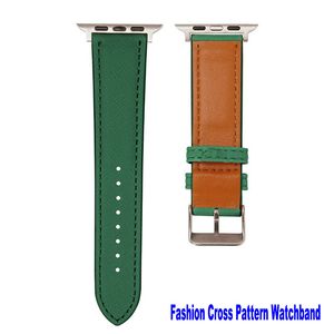 Modedesigner remmar f￶r Apple Watch Band Pu Leathers 40mm 38mm 44mm 42mm retro m￶nster l￤der klassisk ers￤ttning smart klockband iwatch 7 8 m￤n kvinnor se 6 5 4 3 2