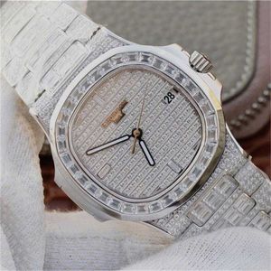 Relógios de pulso DM 5719/1G-001 relógio de diamante 40mm 324SC movimento mecânico automático espelho de safira Relógio de pulsoYNQG