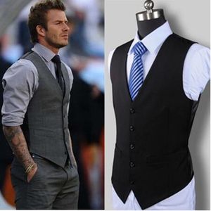 Mens Suits Blazers Slim Fit Vest Casual Man Black Grey Formal Businss Cheget S Machoat Gilet Homme 221121