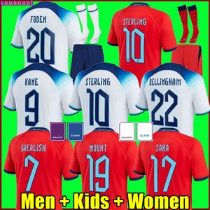 KANE STERLING soccer jersey 2022 RASHFORD ENGlANDS SANCHO SAKA GREALISH MOUNT FODEN MAGUIRE 22 23 national football shirt men women kids kit sets uniforms tops