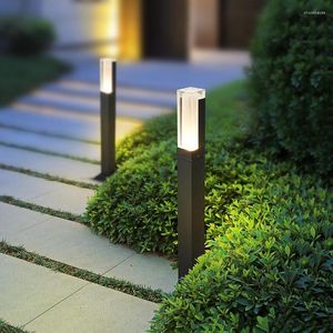 Modern Garden Lamp utomhusvattent￤t gr￤smattorskapslampor Aluminium Villa Courtyard Light Fixture RF65