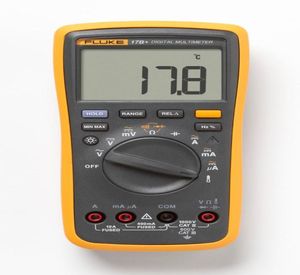 Fluke b Auto Range Digital Probe Multimeter Meter Temperatur Frekvens7868891