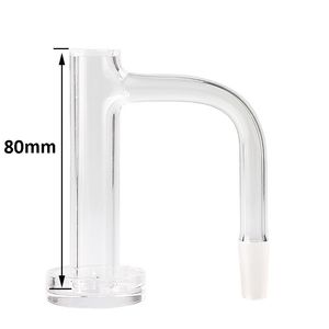 Full Weld Beveled Edge Contral Tower Smoking Quartz Banger 2.5mm Wall 16mmOD Chiodi al quarzo saldati senza cuciture per vetro Bong d'acqua Dab Rigs Pipes