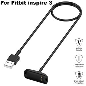 Кабель зарядного устройства для зарядного устройства на 100 см/30 см для Fitbit Inspire 3 Зарядка USB -зарядка кабельный шнур Адаптер Адаптер Док аксессуары для замены Fitbit SmartWatch