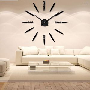 Wall Clocks 1 Set Clock Fashion Mirror Proces S 3D DIY Practical