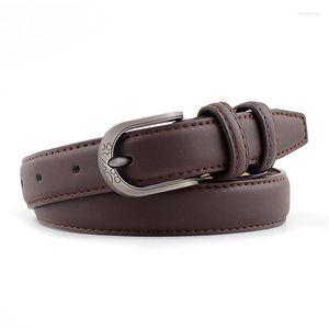 Belts Leather Waist Strap Belt Sculpture Women Metal Buckle Ladies Female For Jeans Designer