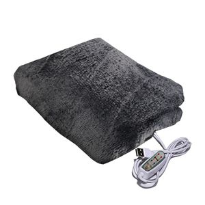 Elektrisk filt USB -uppvärmningsresor Maskin tvättbar för bäddsoffa 3 nivåer Portable Winter Warm Soft Plush Car Shawl Camping 221119