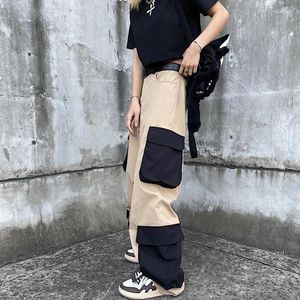 Men's Pants Spring Cotton Cargo Men Fashion Retro Pocket Casual Streetwear Loose Hip Hop Wide Leg Mens Straight