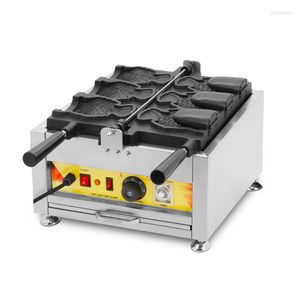 Brotbackautomaten Est Eiscreme 3 Stück Fischform Kuchen Waffelkegelmaschine Nonstick Electric Commercial Taiyaki