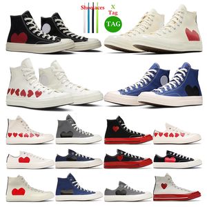 Designer Canvas Shoes Casual High Low Black White Grey Blue Red Midsole Classic Sports Sneakers Size US3-10