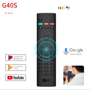 G40S Voice Remote Box Control 2.4Ghz Wireless Microphone Gyroscope IR Learning Air mouse G40 Mini Keyboard for Android TV Box PC STB on Sale