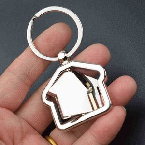 Keychains Creativity Rotatable House Keychain Events Best Gift Hanging Cute 360-Degree-Rotating Home Toy Keyring Car Bag Pendant Wholesale T220909