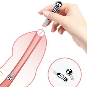 Brinquedos adultos de tamanho grande aço inoxidável sons uretral cateteres de castidade masculina Dispositivos de castidade para homens Dilatadores de plug plug bdsm sexo 221121