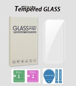 2Pack Anti-scratch 9H iPhone 14 Plus Pro Max 13 12 11 Mini Xr XS 7 8 Plus Film Clear Tempered Glass With Retail Box