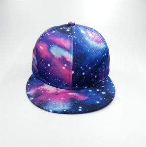 Fashion Unisex Printing Starry Sky Baseball Cap Flat Brim Women Summer Hip hop Hat Men Galaxy Space Gorras Snapback Hats6197739