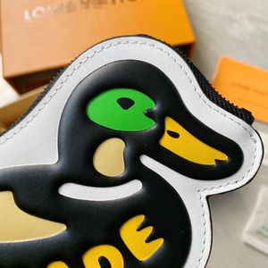 leather N60388 NIGO DUCK change card holder key chain new style310b