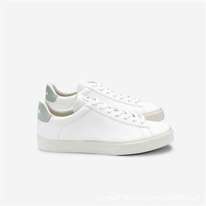 Dress Shoes 2022 French white shoes leather women's leisure lace up flat bottom board shoes