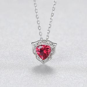 Ny lyx syntetisk p￤rla S925 Silver Leaf Pendant Necklace Women Jewelry Small Fine Zircon Wedding Banket Necklace Accessories Gift