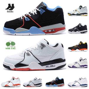 2022 New Fashion Athletic Flight 89 Mens Outdoor Shoes With Socks Chicago True Blue Team Red Raygun Black White Court Purple Rucker Park