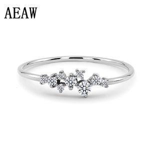 Pierścień Solitaire modny srebrny kolor klasyczny skręć palcem liną dla kobiet mody prezent ślubny s 221119