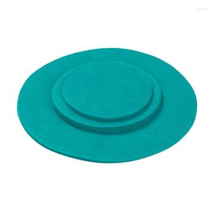 Table Mats Felt Dishes Protection Pad Pots And Bowls Anti-friction Set Lake Green 24pcs China Dinnerware Plate Storage Protectors 2022