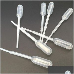 Bottiglie di stoccaggio Barattoli Bottiglie di stoccaggio 1800 Pezzi 0,2 Ml Pipette di trasferimento graduate monouso in plastica Set contagocce Pipetta per tubi Dh4Dk