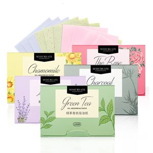 Tissue 100pcs Oil Blotting Sheets Absorbing Paper Control Wipes Face Cleansing Makeup Cosmetic Tools 221121