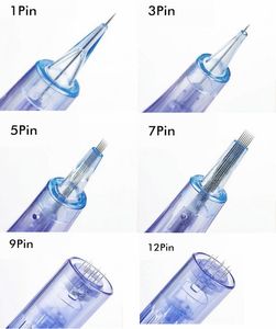 PMU dermapen針カートリッジセット - ホームビューティーパーマネントメイクMTSの精密針-1RL、3RL、5RL、7m、9m、12m、24m、36m、42n2ヒント