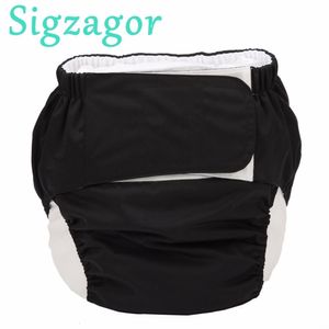 Adult Diapers Nappies Sigzagor1 XL Cloth Diaper Nappy Urinary Incontinence Pocket Reusable Insert Hook and Loop ABDL Age Play 267in to 504in 221121