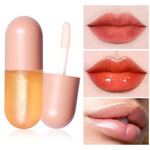 Lip Gloss Mini Natural Plumping Líquido Parcial Pearl Luz brilhante Controle de temperatura Alteramento de cor Oil