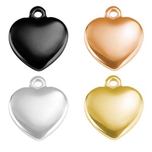 14MM Peach Heart Pendant DIY Necklace Love Stainless Steel Pendant Fashion Accessories Without Chain