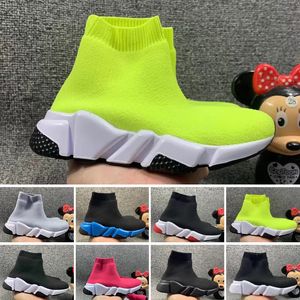 2022 Heiße Kinder Speed Runner Sockenschuhe für Kinder Jungen Socken Schuhe Mädchen Designer Stiefel Trainer Teenager Läufer Turnschuhe Laufen Chaussures