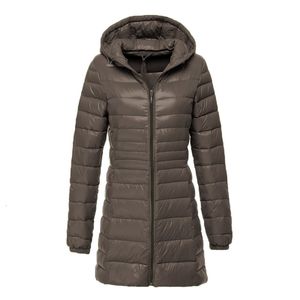 Damskie down Parkas Bang 6xl 7xl 8xl kurtka duża rozmiar długi Ultra Light Women Winter Winter -Windproof Coat 221121