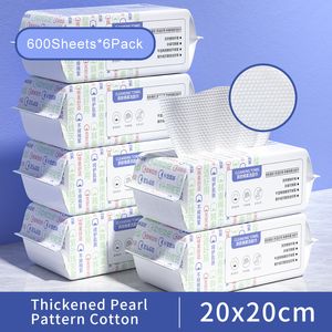 Tecido 600 folhas de face descartável macio