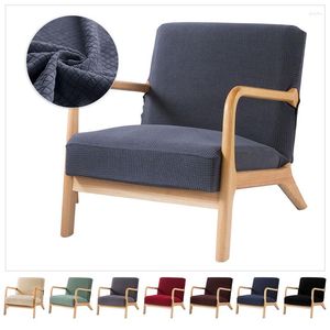 Sandalye, oturma odası için fermuarlı ahşap koltuk kapağı ile su geçirmez kanepe ve koltukları kapsar Tek mobilya ev dekorasyonu