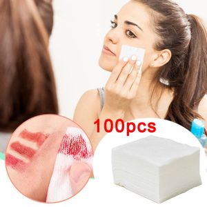 Ткани 100pcspack одноразовый ватный макияж для снятия салфетки Ультра мягкие инструменты для очистки прокладки для ухода за губами для кожи глаз 221121