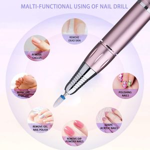 best selling Portable Electric Nail Drill For Acrylic Nails 35000RPM Nail File Manicure Pedicure Polishing Nail Art Equipment Salon Tool
