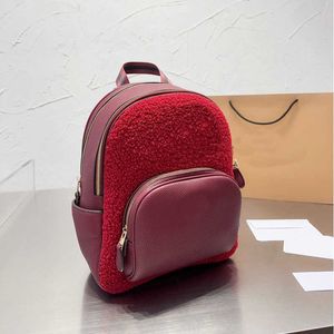 Designer Mochila SchoolBags Feminino inverno bolsa de pelúcia bolsa de alta capacidade mochila de viagem bolsas casuais de luxo bagagem Messenger bookbags 221111