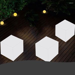 Garden Cube Light Lawn Lamps Anti-Fall Illuminated Pall Home Study Desk Lamp Stage Party Swimming Lights Raddbara